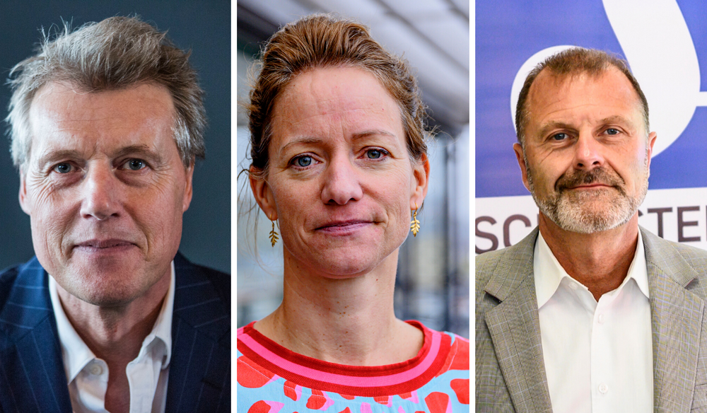 Dag Sørsdahl i Aller, Hege Yli Melhus Ask i NHST og Atle Lessum i Schibsted.