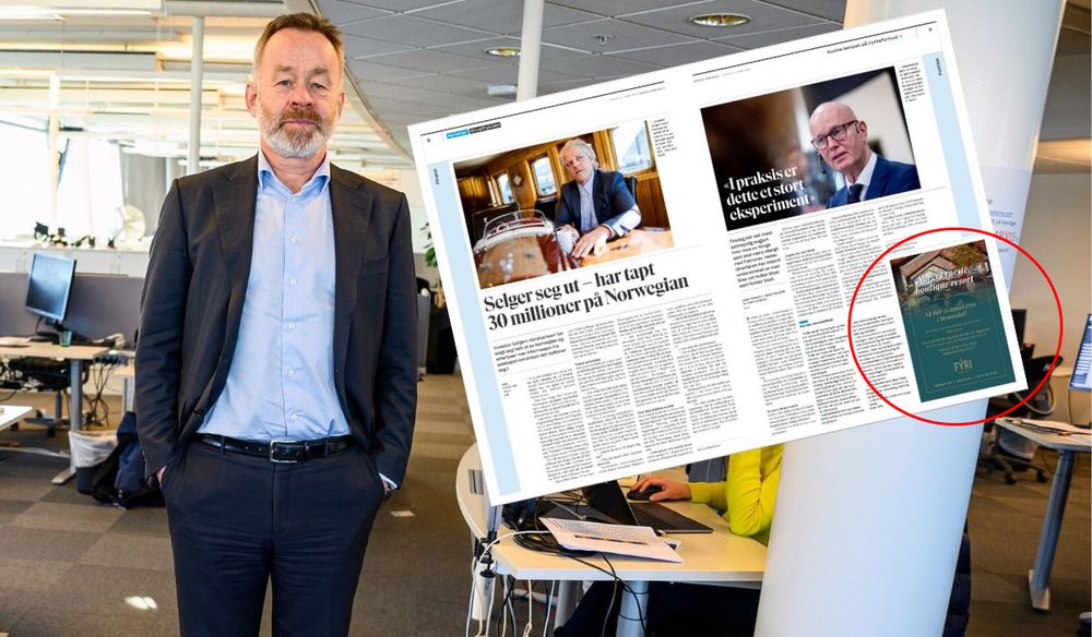 Sjefredaktør og administrerande direktør Amund Djuve i Dagens Næringsliv.