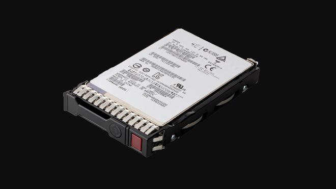 SAS-basert SSD fra HP Enterprise.
