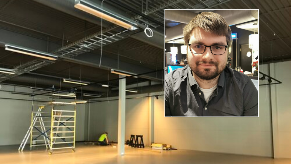 OMVENDT TVILAR: Den nye butikksjefen Svein Sivertsen var i utganspunktet usikker, men etter ein prat vart han imponert over kva kjeda kunne tilby.