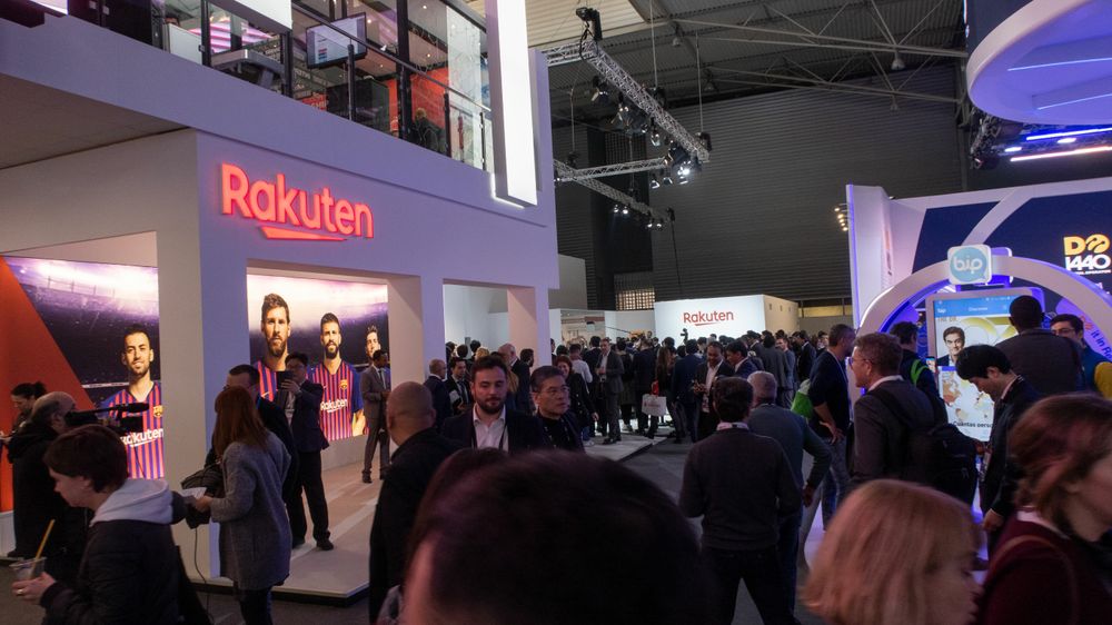 Det var stor oppmerksomhet rundt Rakuten Mobile under Mobile World Congress i 2019.