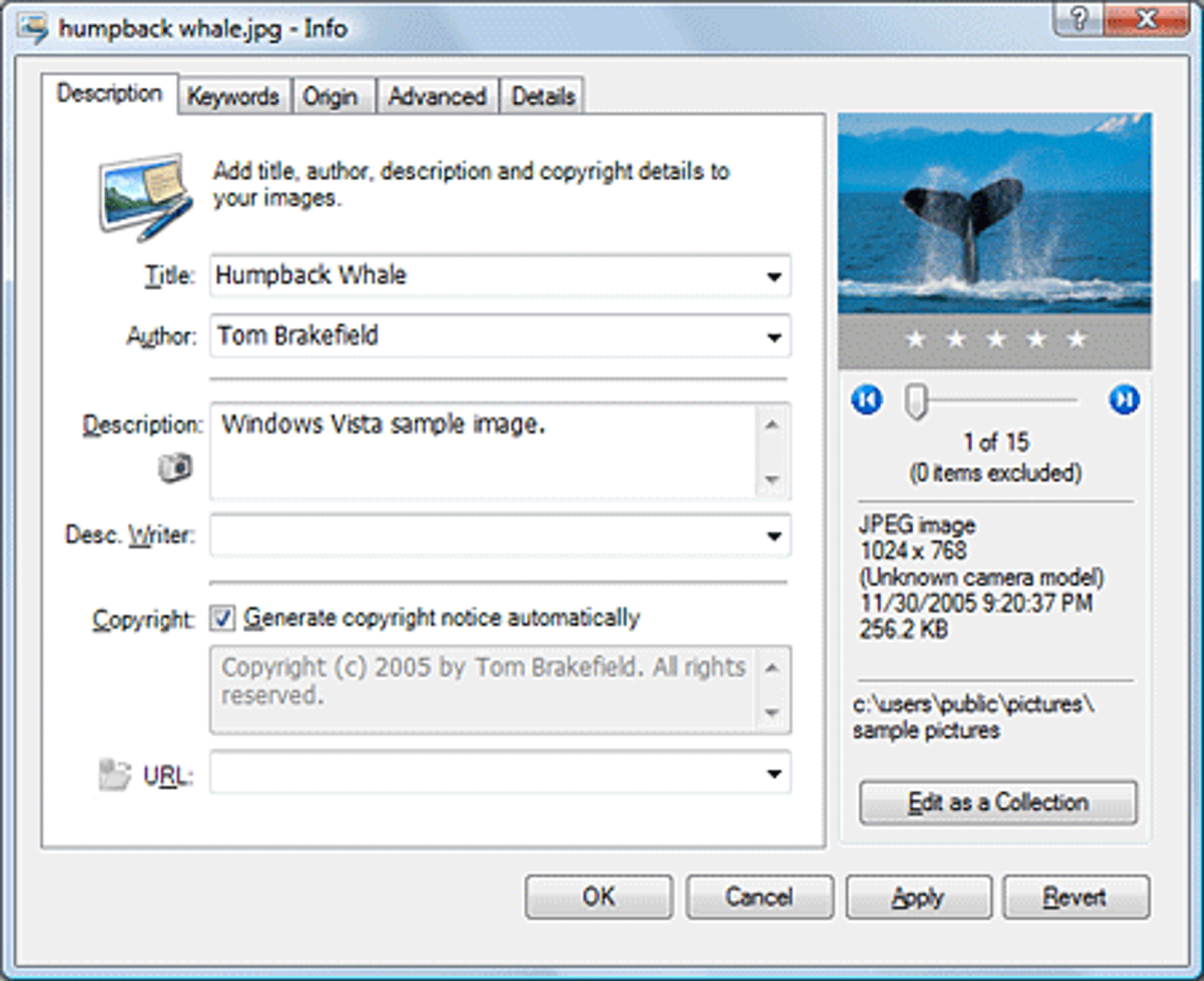 Microsoft Photo Info runs on 32-bit versions of Windows XP (with Service Pack 2 or later) and the Windows Vista operating systems.
