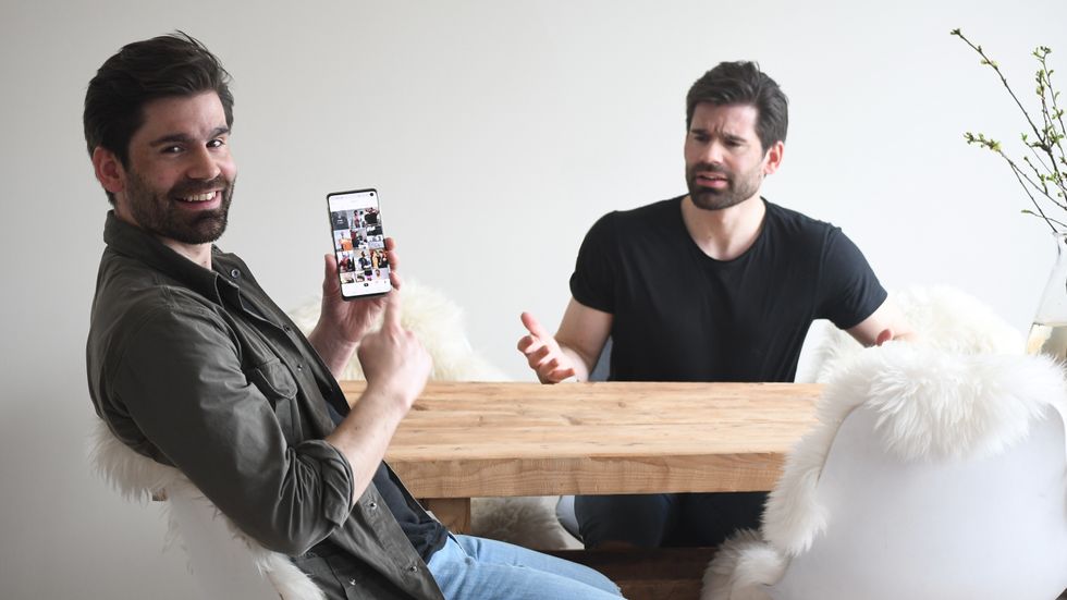 Joachim Laberg starta med TikTok etter eit skuleprosjekt, og legg mykje tanke bak ein video. Han har med seg elevane sine eller så spelar han begge karakterane, positiv og begeistra lærar og oppgitt elev, sjølv.