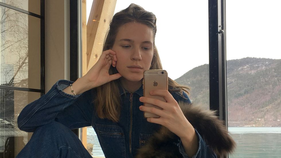 MANGE FØLGERAR: Maria Huseby bur i Oslo til dagleg, men trivest godt heima i Marifjøra òg.