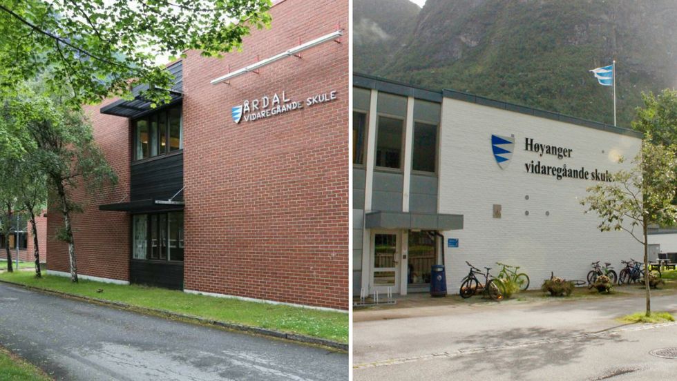 KLASSAR: Fylkesdirektøren tilrår politikarane i Vestland å ikkje kutte talet klassar ved Årdal og Høyanger vgs til hausten.