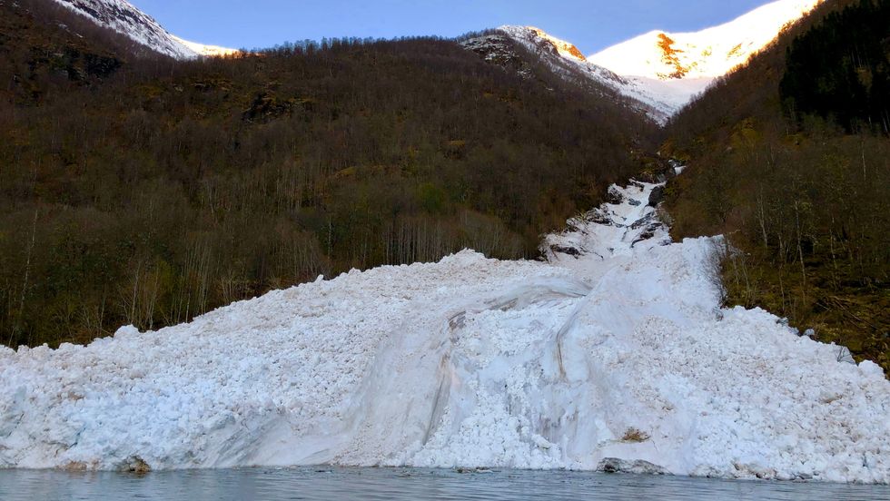 VIKJASKREDA: Det har gått fire snøskred i Vikjaskreda denne våren.