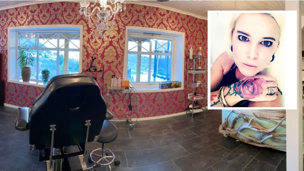 Agnete Frivik har eit tatoveringsstudio i kjellaren i eit bustadhus i Høyanger. Det har ikkje vore i bruk før, men no skal ho opne opp for kundar.