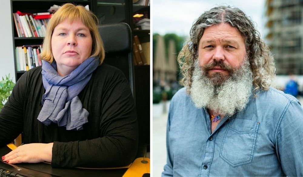 Generalsekretær Elin Floberghagen i Norsk Presseforbund og it-ekspert Torgeir Waterhouse i rådgjevingsselskapet Otte.