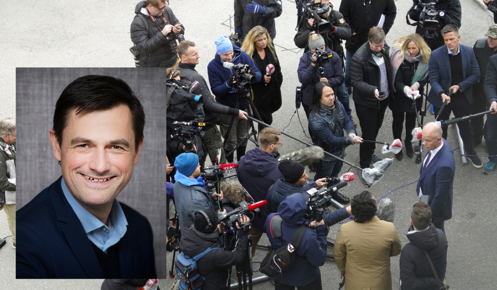 Yngve Brox i Domstoladministrasjonen er opptatt av å tilrettelegge for at pressen kan overholde smittevernreglene.