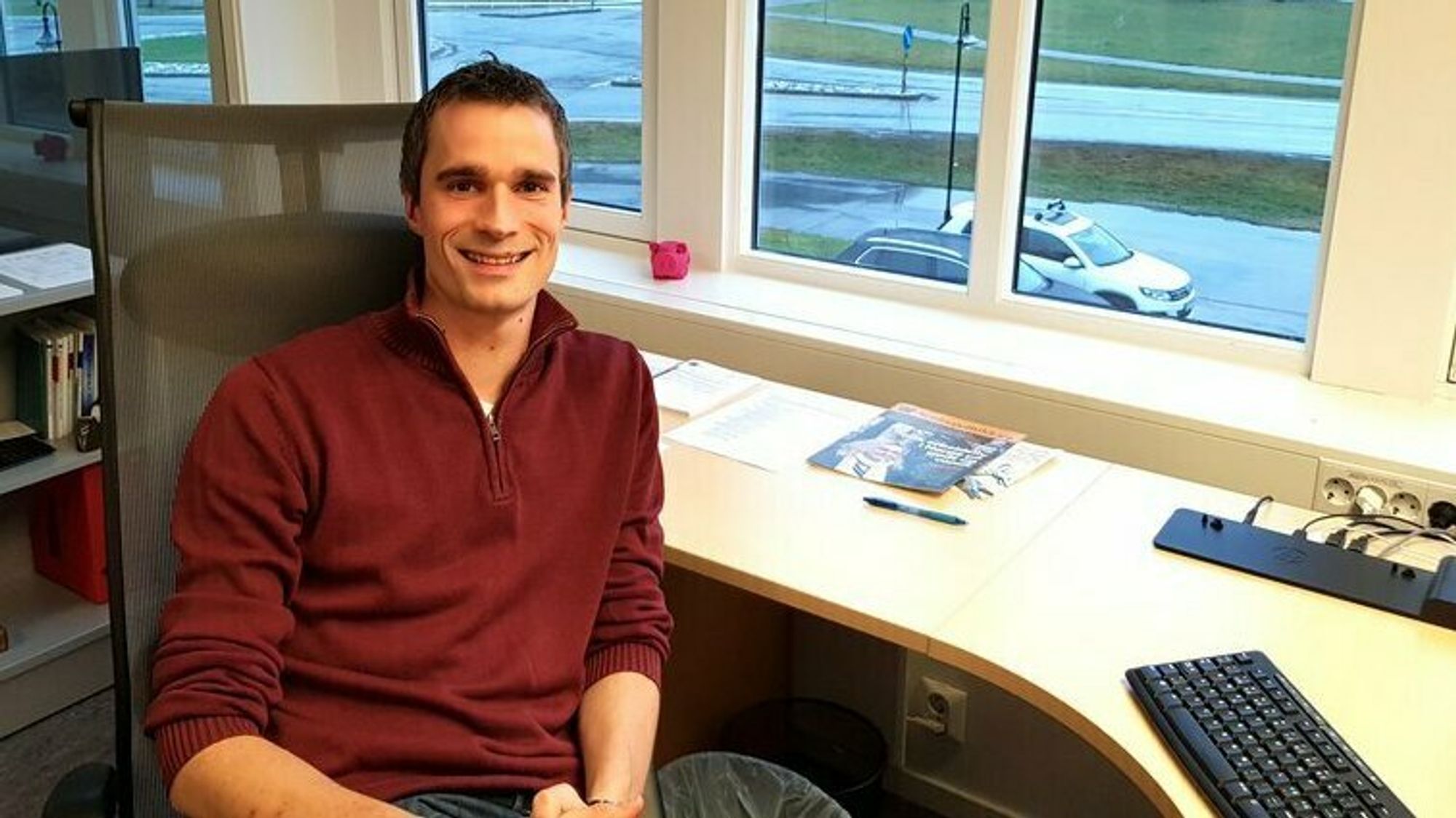 HAR TRUA: Dagleg leiar Ørjan Bøyum i Lærdal Energi trur både selskapet og kundane vil tena på samanslåing.