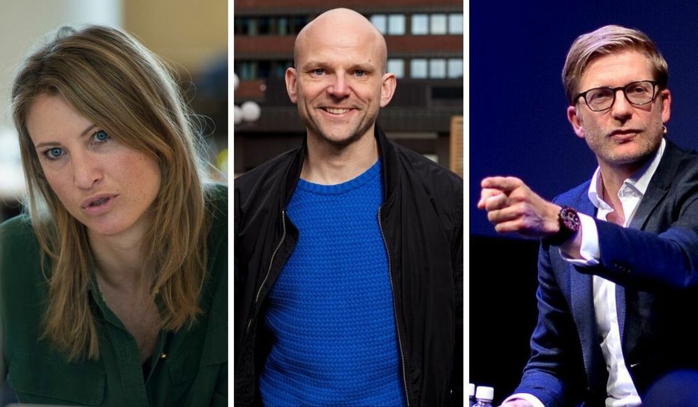 Kommunikasjonsrådgjevar og tidlegare medlem i Pressens Faglige Utvalg, Eva Sannum, dagleg leiar og journalist Christian Marstrander i Lyder Produksjon og tidlegare journalist, redaktør, og kommunikasjonsrådgjevar Svein Tore Bergestuen.