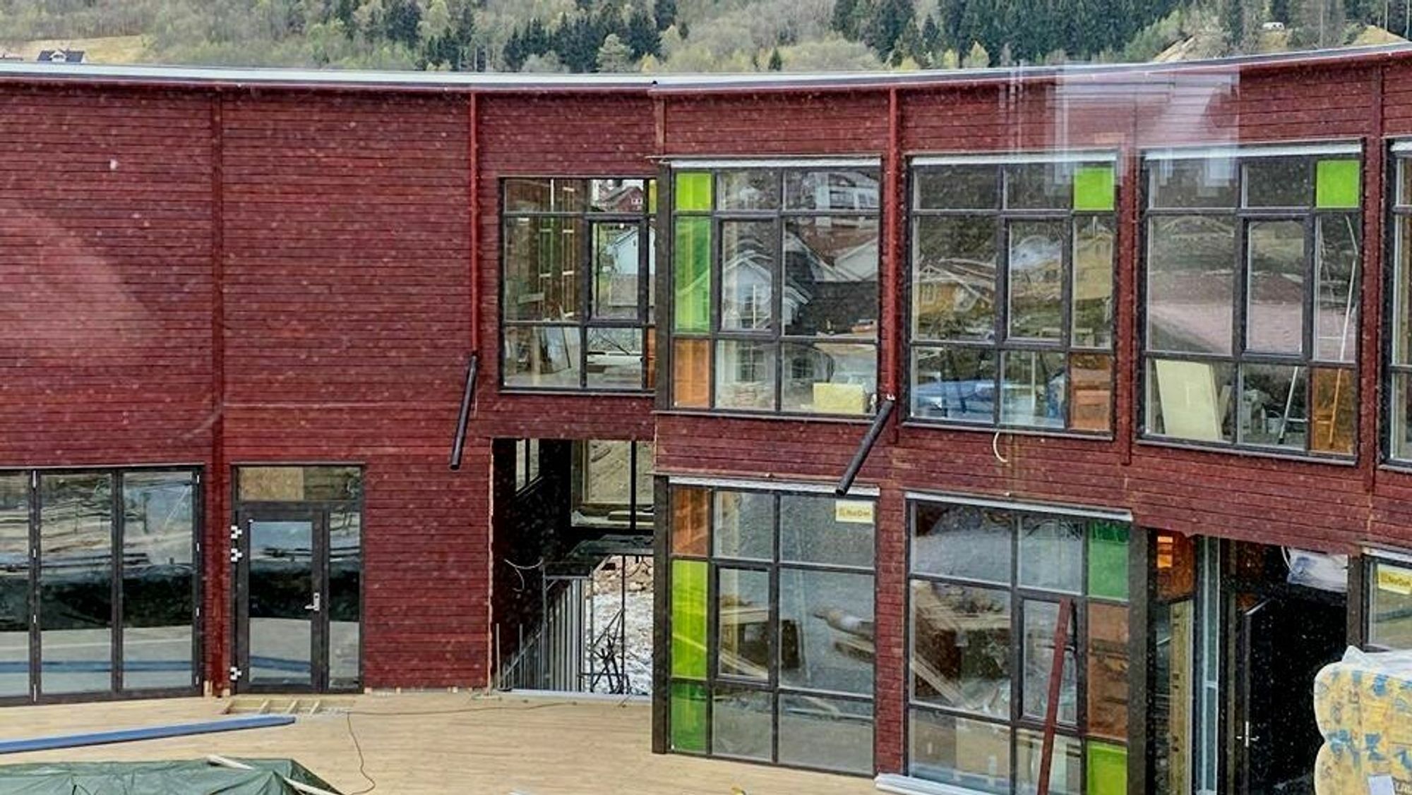 FOSSHAGEN BARNEHAGE: Bygginga av den nye barnehagen har god framdrift.