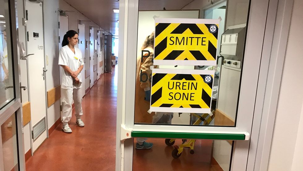 NULL PASIENTAR: Hittil har me sloppe billig frå det her inne i fjordane, men spørsmålet er kva som vil skje når samfunnet no gradvis blir opna opp att. Kohortavdelinga på Lærdal sjukehus har til no berre blitt brukt til øving.