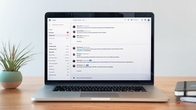 Googles nye samarbeidstjeneste, Hangouts Chat.