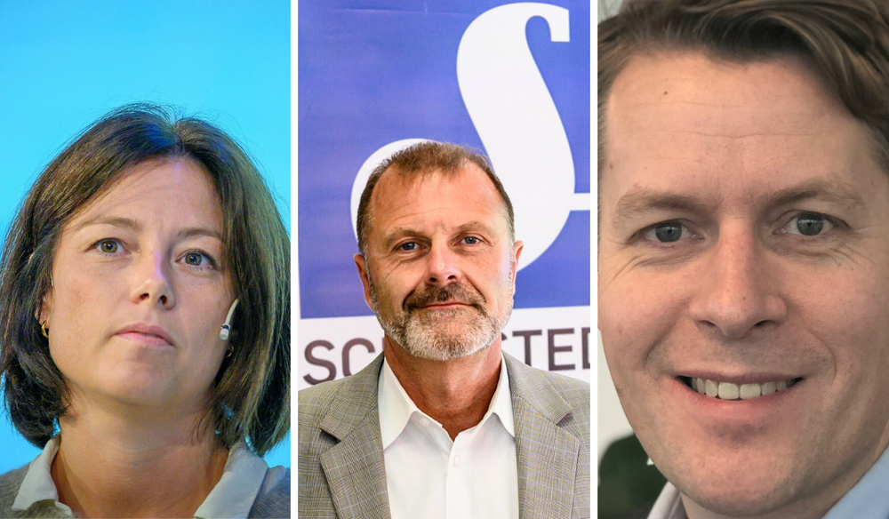 Sarah Willand i TV 2, Atle Lessum i Schibsted og Olav Hypher i NRK.