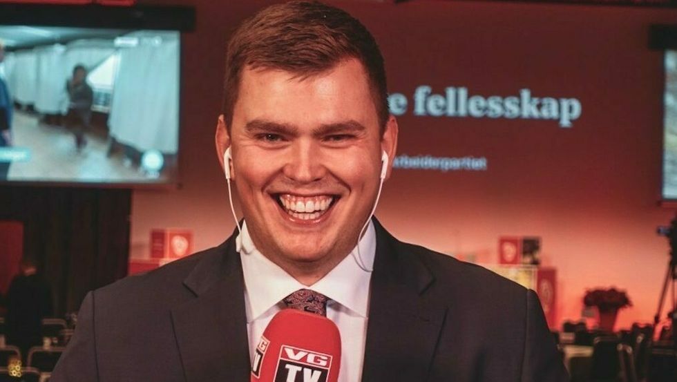 BLID: Stig Øystein Schmidt på jobb for VG under valet i fjor.