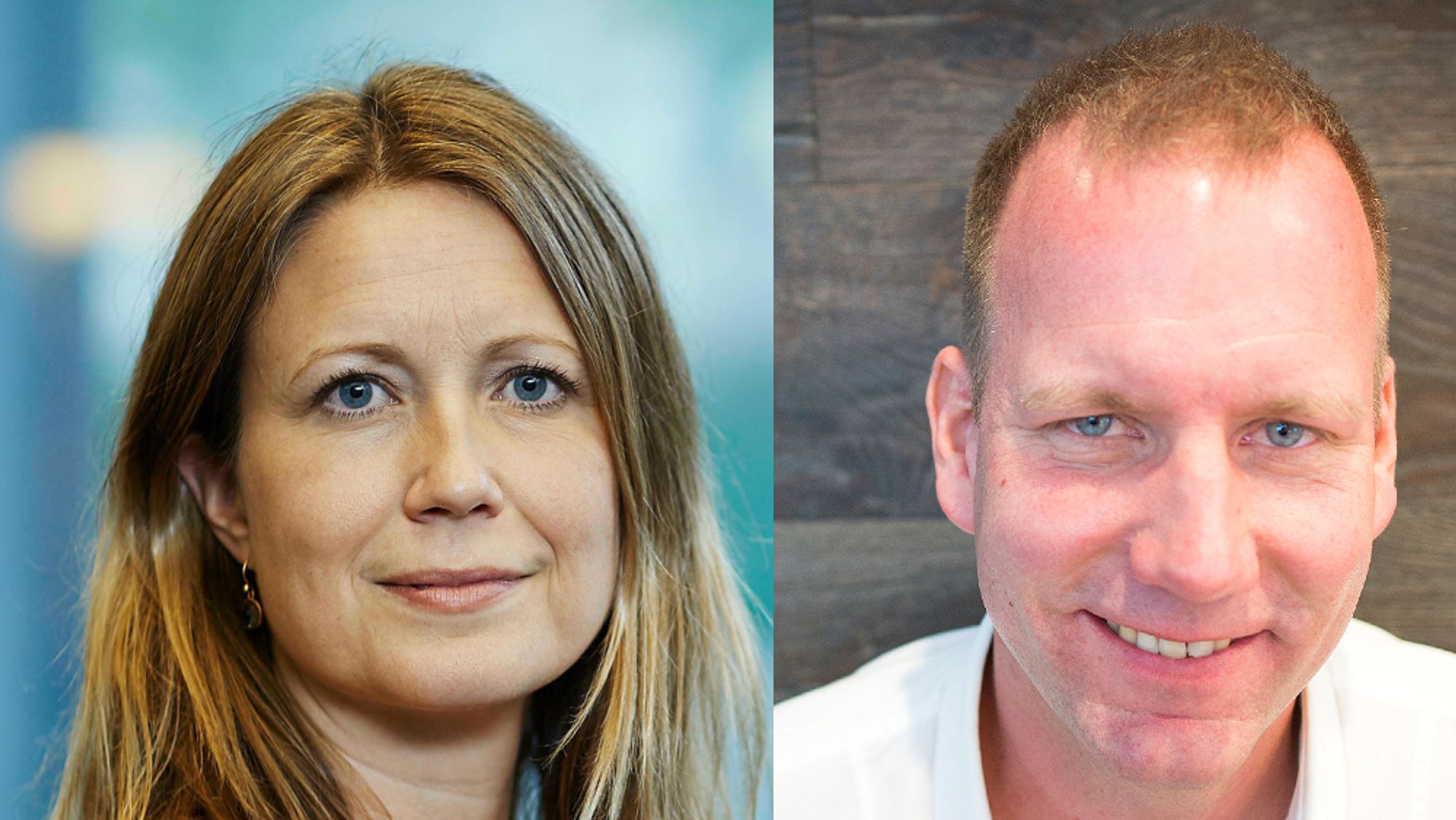 Daglig leder Therese Manus i Kommunikasjonsforeningen og programleder Eirik Bergesen i Kommunikasjonspodden.