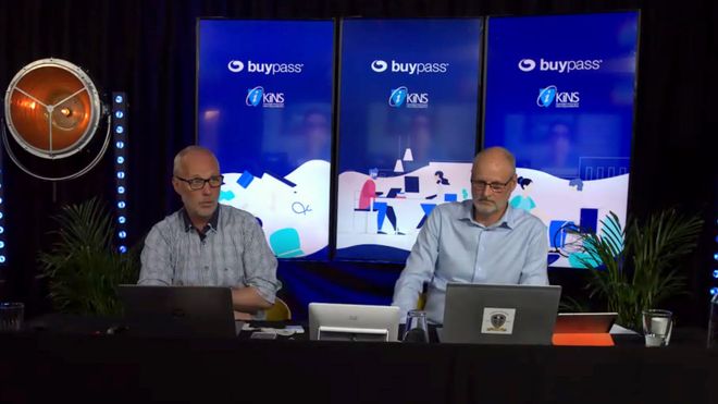 Trygve Daae og Martin Otterstad i Buypass presenterte den nye FIDO2-baserte autentiseringsløsningen på et webinar der også Norsk Helsenett og KINS (Foreningen Kommunal Informasjonssikkerhet) var med.