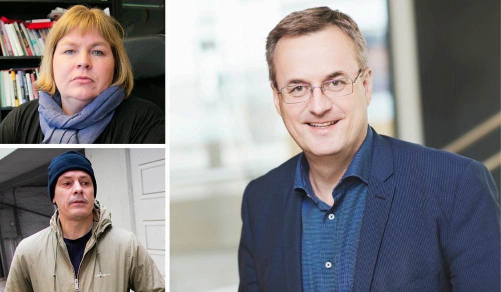 Generalsekretær Elin Floberghagen i Norsk Presseforbund, Josimar-redaktør Håvard Melnæs og administrerande direktør Per Brikt Olsen i Fagpressen.