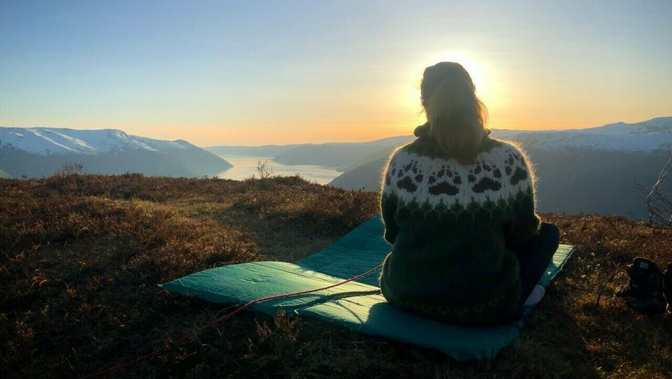 FJELLTUR: Marita Vindedal på Synshovden.