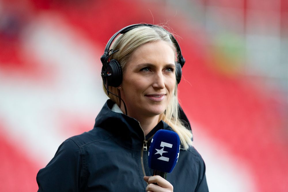 Eurosports reporter Gunnhild Toldnes gleder seg stort over at Eliteserien i fotball er tilbake på kanalene deres fra og med tirsdag kveld.
Foto: Fredrik Hagen / NTB scanpix