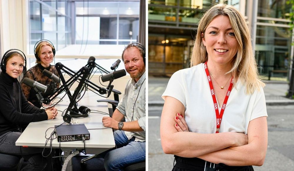 VGs podkast-sjef Helle Skjervold (til høyre) sier de har lært mye av «Verdens gang», som blant annet har vært ledet av Emilie Hald Torp, Kristine Hellesland og Tor-Erling Thømt Ruud.