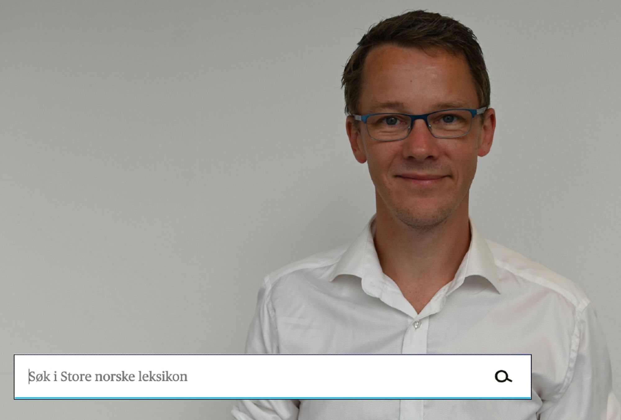 Sjefredaktør Erik Bolstad i Store Norske Leksikon.