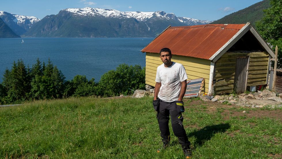 BONDE: Yahya Zaki Al Haj Ali kom til Norge i 2014, i 2018 starta han gardsdrifta på Lindehagen