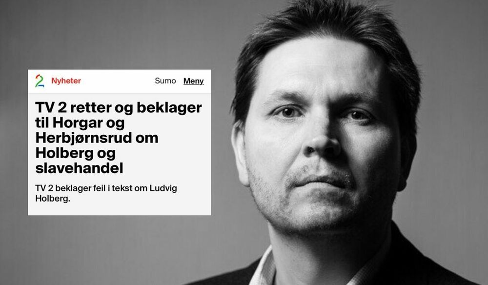 Idéhistoriker, forfatter og tidligere journalist Dag Herbjørnsrud hyller TV 2 for deres feilretting.
