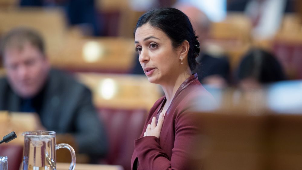 Stortingsrepresentant Hadia Tajik. Her avbildet under trontaledebatten i 2019.