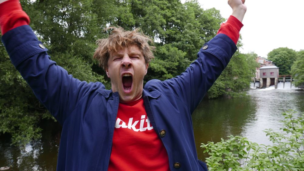 Mats Valø jubler i søvne for ny jobb som programleder i Østlandssendingen. (Foto: Andreas Augdahl)