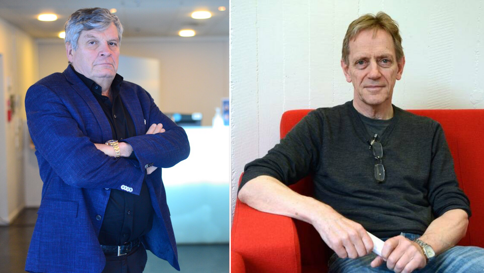 SPENTE: Hotella har opna opp att dørene, men framtida er framleis usikker. Frå venstre: Jørgen Christian Lindstrøm på Quality Hotel i Sogndal og Erling Eggum på Klingenberg Hotel i Årdal.