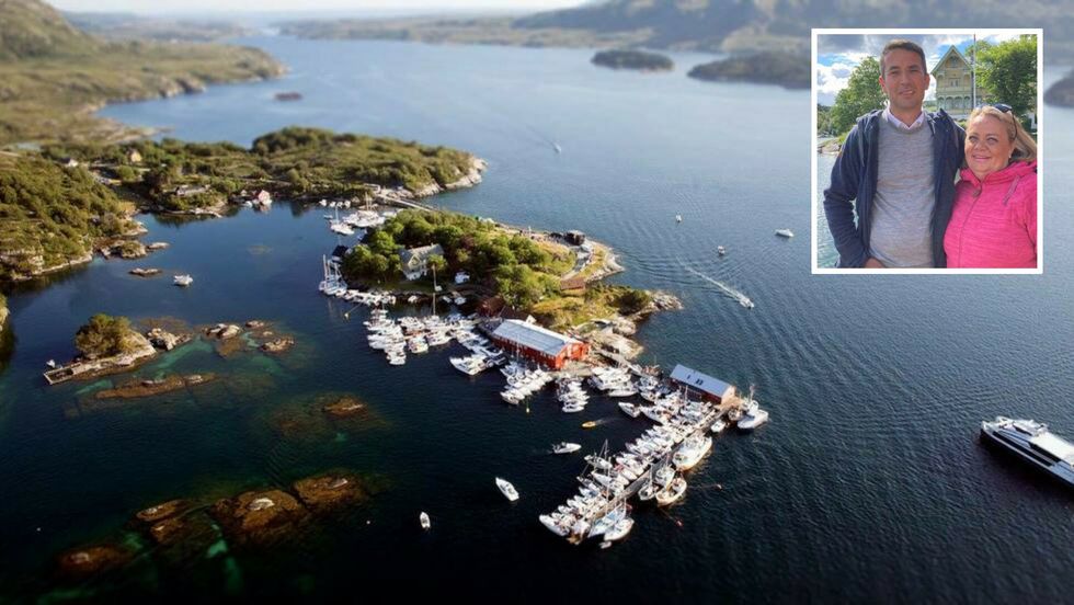 VERTSKAPET: Dagleg leiar Nihat Kirca og Nina Lovise Kirca er vertskap på Skjerjehamn.