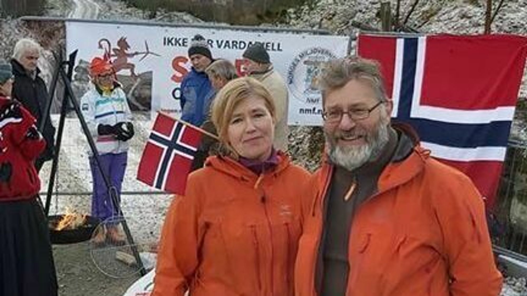 NORGESFERIE: Irene Njå-Gjellestad og Ådne Njå kombinerer norgesferien med ein turné mot vindkraft.