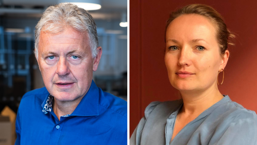 Nettavisens redaktør Gunnar Stavrum og Altså-redaktør Ida Eliassen-Coker.