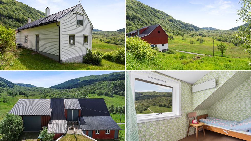 – Eigedommen ligg innerst i ein koselig dal med tett skog og fjell utanfor døra, men samtidig kort veg til Eivindvik og Dalsøyra, seier meklaren.