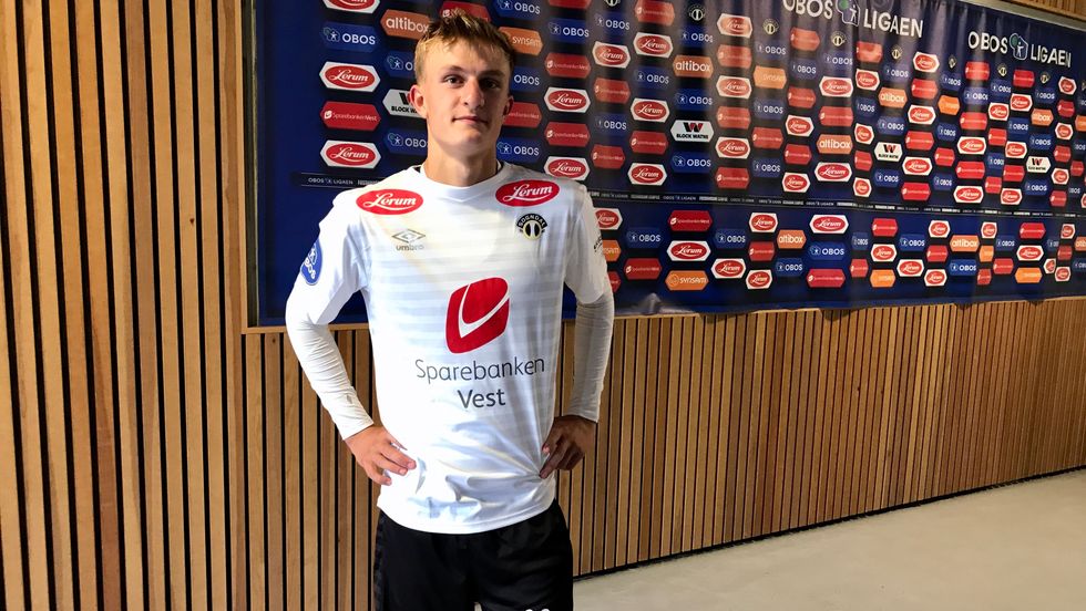 GOD: Anders Johannessen Nord (19) sette preg på kampen etter innhoppet, men det var ikkje nok til å snu oppgjeret.
