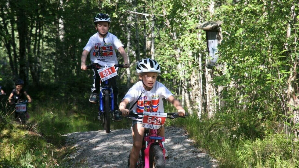 ULIKE KLASSAR: Dei fire ulike puljene var trehjulsykkel og støttehjul, 5-6 år, 7-8 år og 9-12 år.
