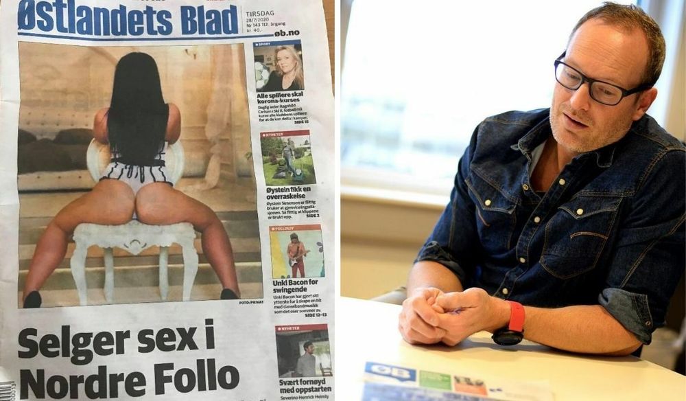 ØB-redaktør Martin Gray beklager at denne forsiden gikk i trykken.