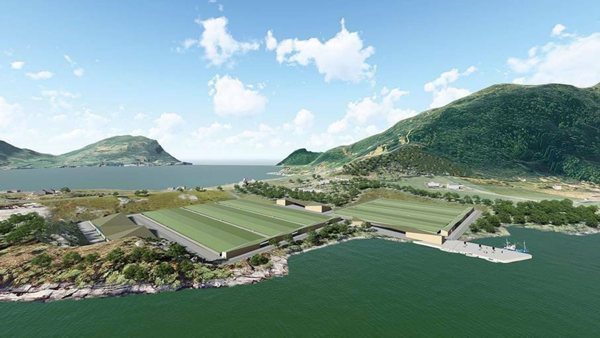 ORTNESET: Det vert søkt om ein årleg produksjon av totalt 2000 tonn atlantisk kveite. Anlegget skal liggje vendt mot Sognefjorden.