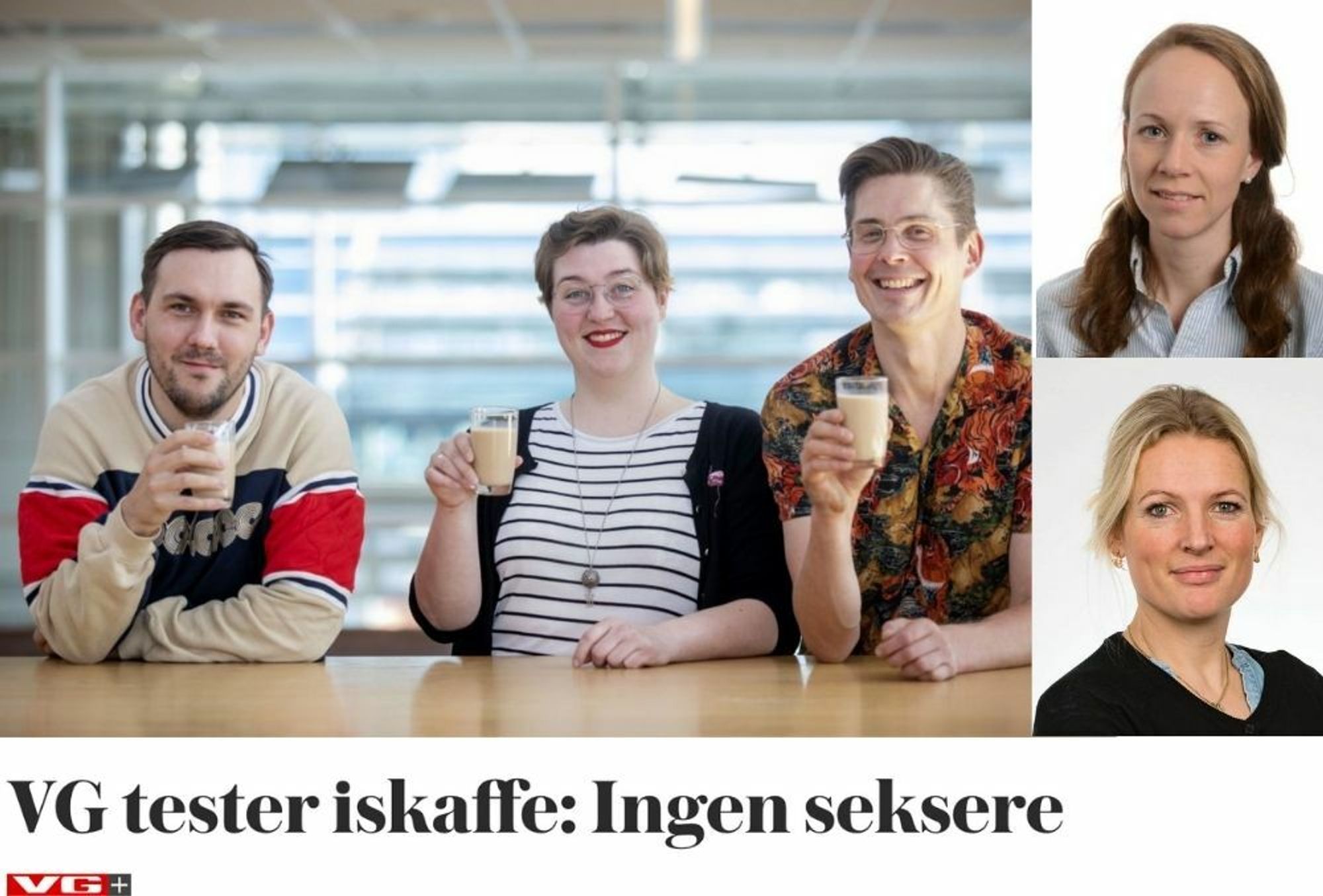 VG+ har testet iskaffe. Presseetiker Nina Kvalheim (øverst) er skeptisk til en av dommerens bindinger, og redaksjonell leder Beate Koren i VG+ svarer på kritikken (nederst).