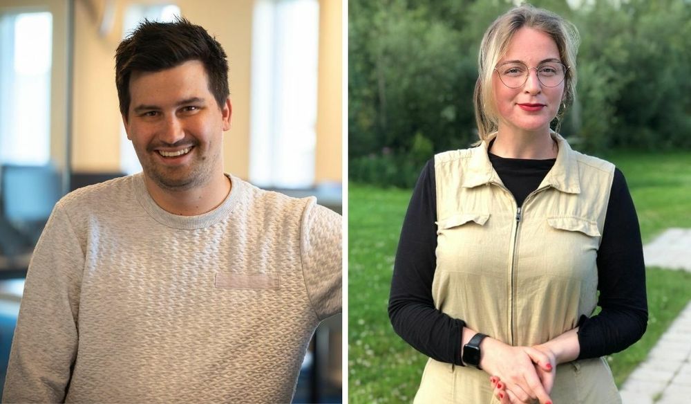 NRK Sápmis redaksjonssjef for nyheter, Simon Piera Paulsen (til venstre) og redaksjonssjef Monica Falao Pettersen ser begge frem til det nye talentprogrammet kommer i gang.