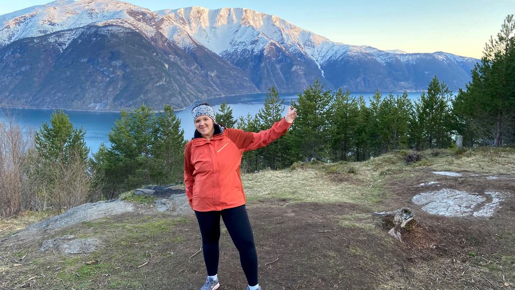 GLAD: Marie Madocs Moen trivst både i naturen og med trening no.