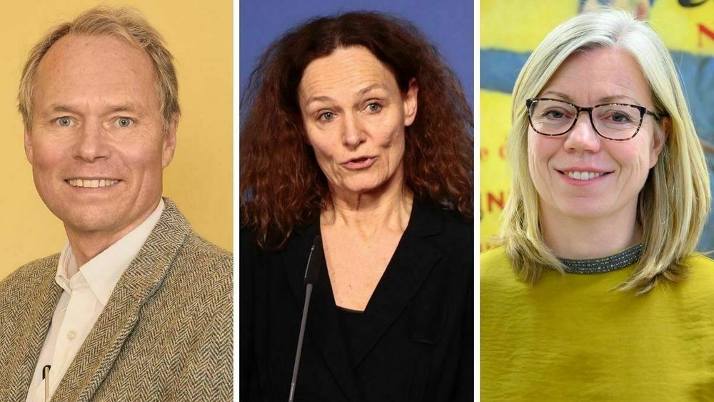 UiO-professor Hans Graver, FHI-direktør Camilla Stoltenberg og Aftenpostens redaktør Trine Eilertsen.
