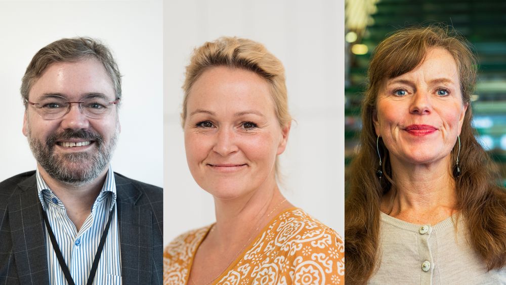 Fra venstre: Knut Aarbakke, forhandlingsleder i Nito, Katrine Olsson, rådgiver i Tekna privat og Birgit Abrahamsen, advokat og direktør for arbeidsrett og HMS i Abelia.