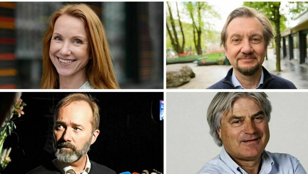 Professor Kristin Skare Orgeret , presseetiker Trygve Aas Olsen, Trond Giske og mediekritiker Gunnar Bodahl-Johansen.