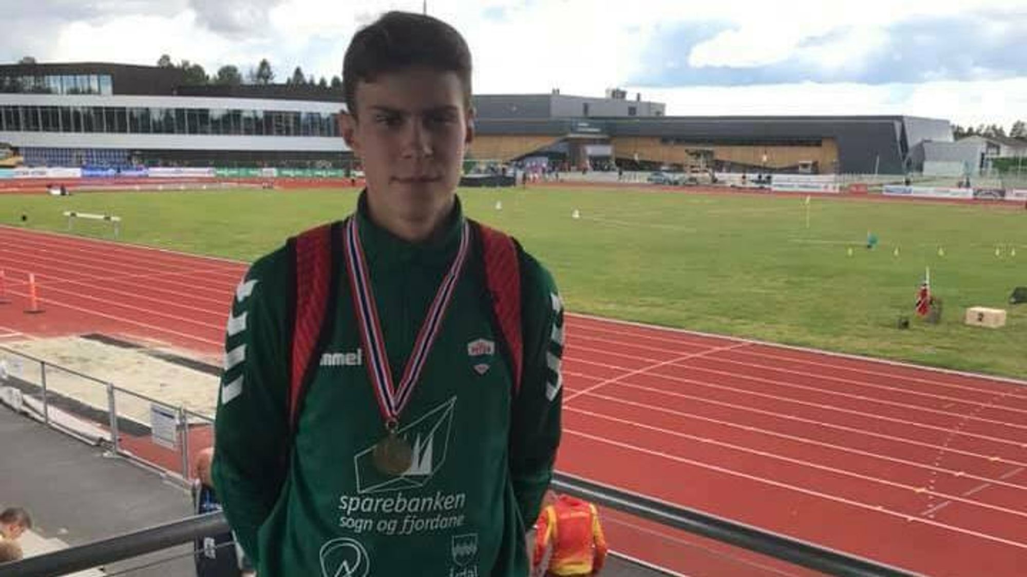 IMPONERTE: Under UM i friidrett i helga tok August da Silva Sveen frå Jotun bronse i G16-klassen på 800 meter.