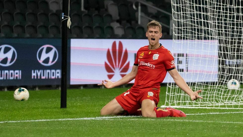 JUBELEN SOM STILNA: Kristian Fardal Opseth og laget avslutta kanonsterkt mot tøff motstand i den australske toppdivisjonen, men det heldt akkurat ikkje til sluttspelplass.