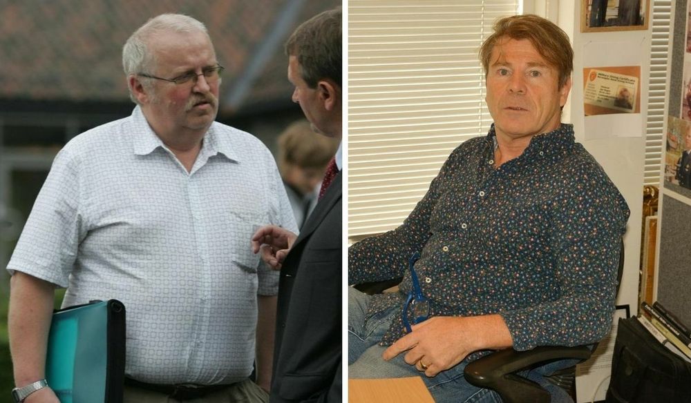 Leder av Drangedal Arbeiderparti, Magnus Straume (til venstre), boikotter redaktør Jan Magne Stensrud i Drangedalsposten.
