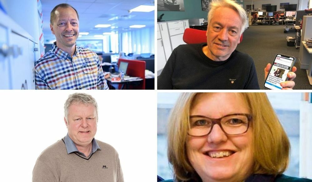 René Svendsen (Fredriksstad Blad), Hans-Petter Kjøge (Halden Arbeiderblad), Bengt Lyngstad (Sarpsborg Arbeiderblad) og Elin Marie Rud (Rakkestad Avis).